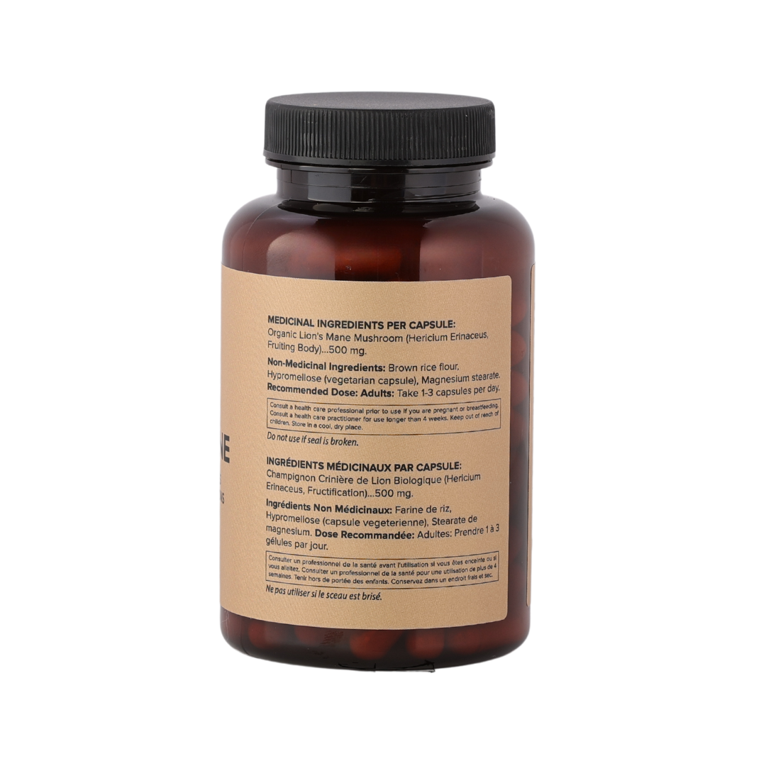 Lion's Mane Mushroom Capsules (120 Capsules)