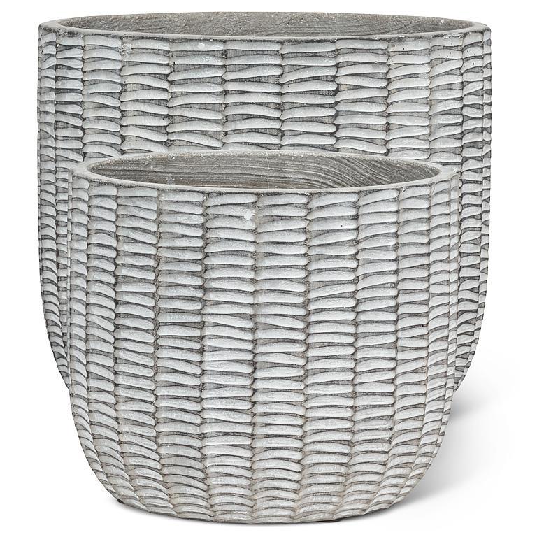 Woven Look Planters