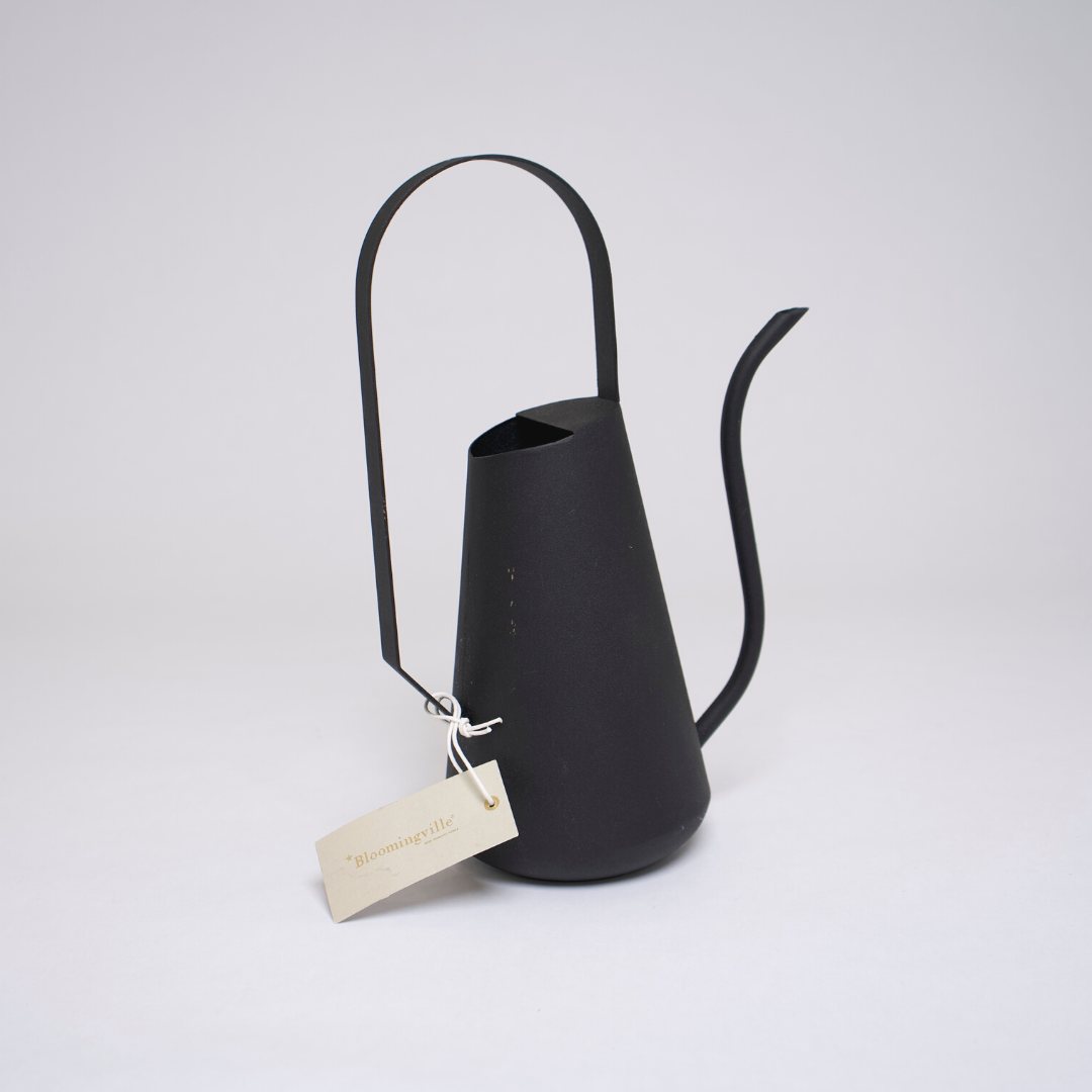 Black Metal Tall Watering Can