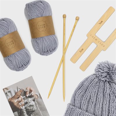 Calm Club - Cozy Knit DIY Hat Kit