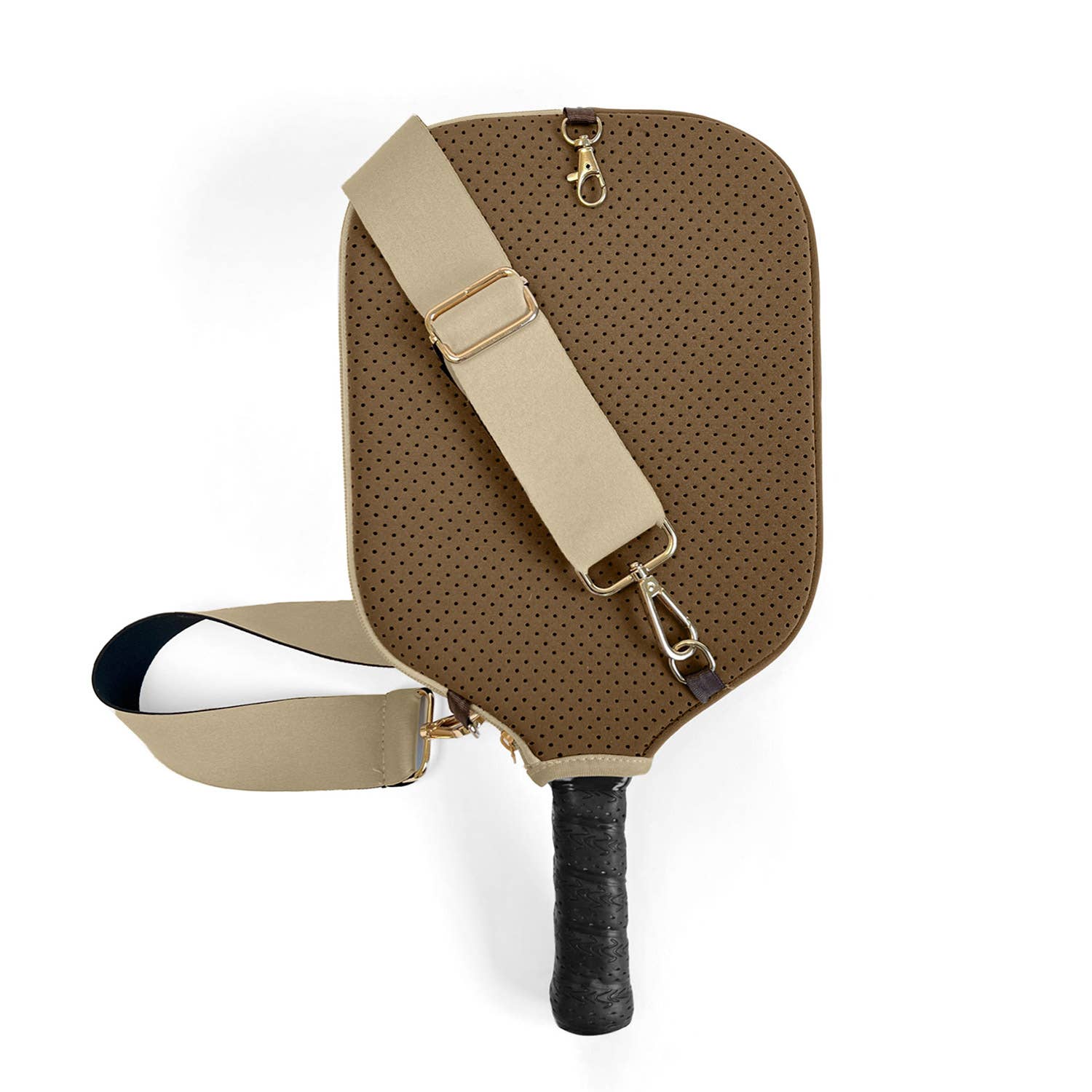 Pickleball Paddle Cover with Shoulder Strap, Storage & Clip