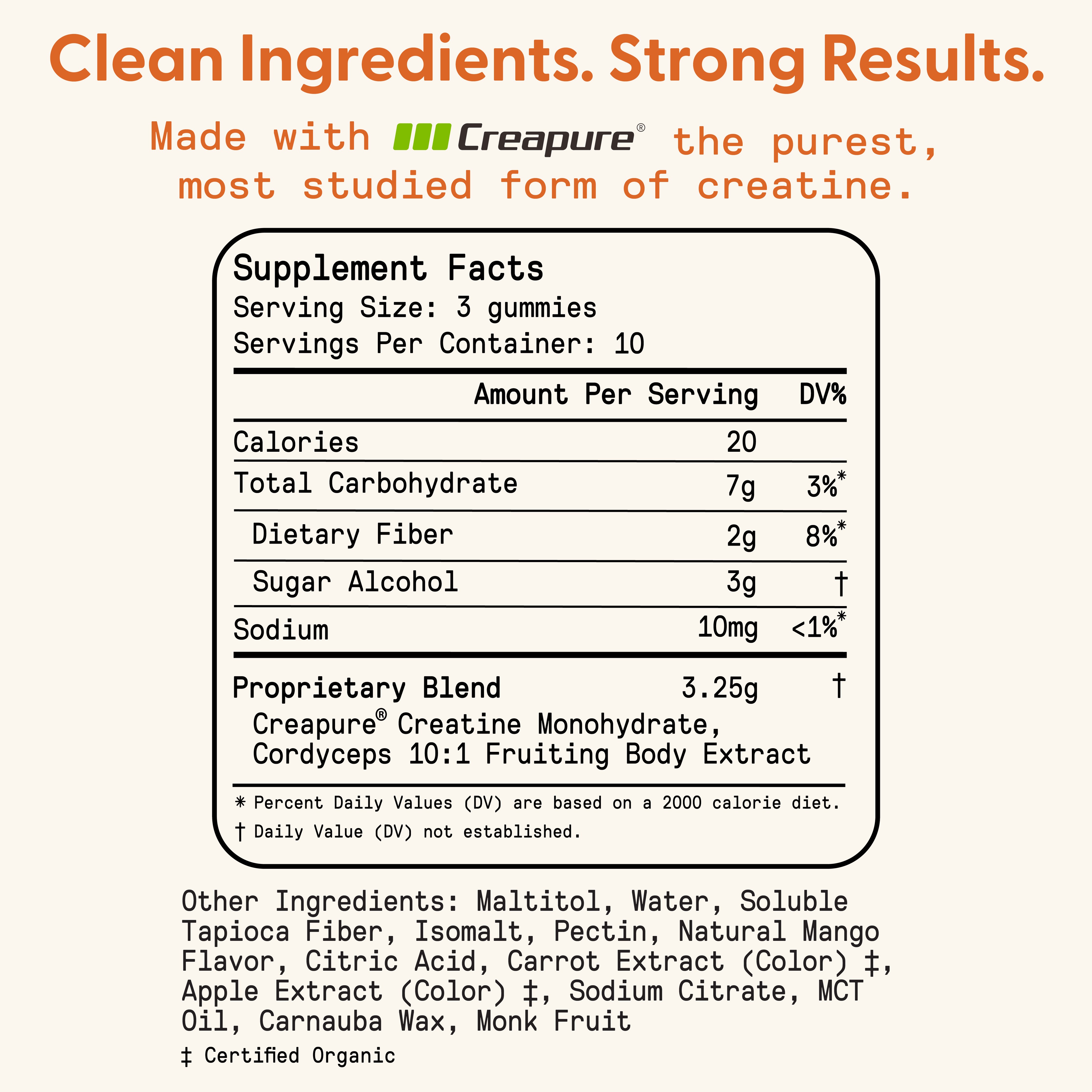 Daily Creatine Gummies 30 Count